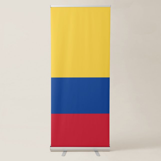 Colombia flag retractable banner (Front)
