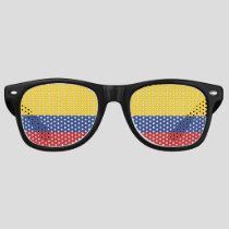 Colombia Flag Retro Sunglasses