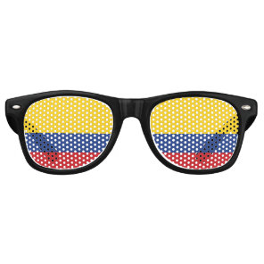 Colombia Flag Retro Sunglasses