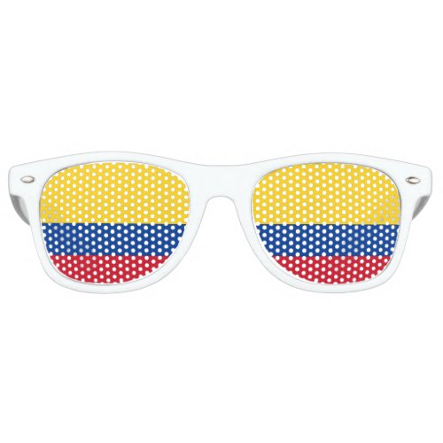 Colombia Flag Retro Sunglasses