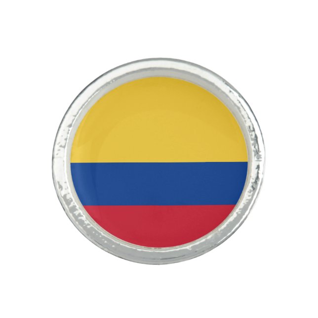Colombia flag ring (Front)