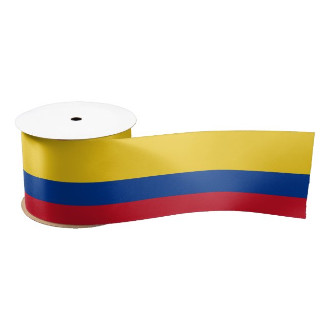Colombia Flag Satin Ribbon (Spool)