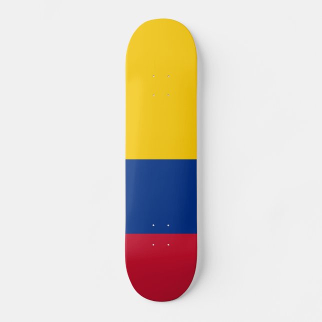 Colombia Flag Skateboard (Front)