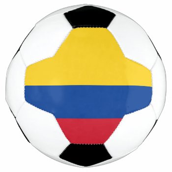 Colombia Flag Soccer Ball by FlagGallery at Zazzle