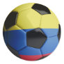Colombia Flag Soccer Ball Classic Round Sticker