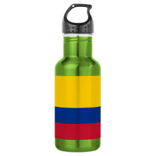 Colombia Flag Stainless Steel Water Bottle