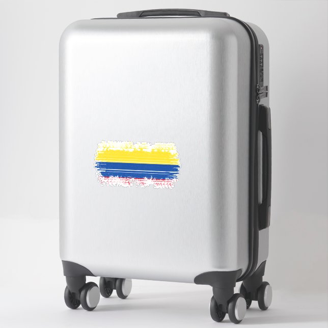 Colombia flag sticker (Suitcase)
