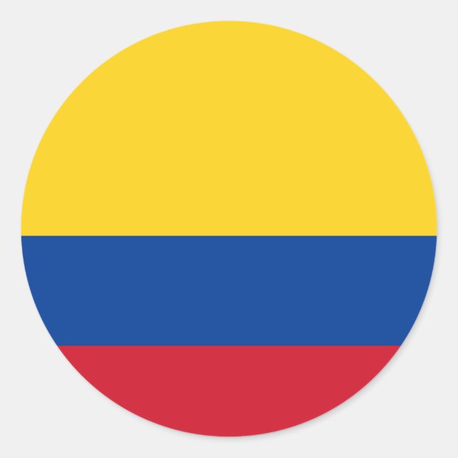 Colombia Flag Sticker (Front)