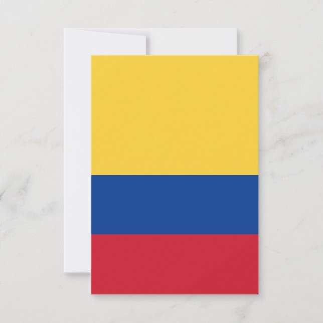 Colombia flag thank you card (Front)