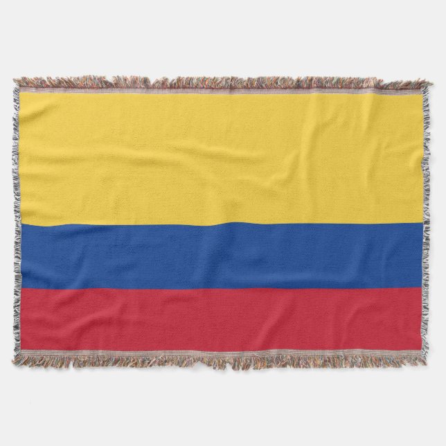 Colombia flag throw blanket (Front)