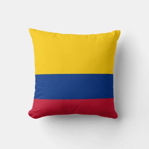 Colombia Flag Throw Pillow