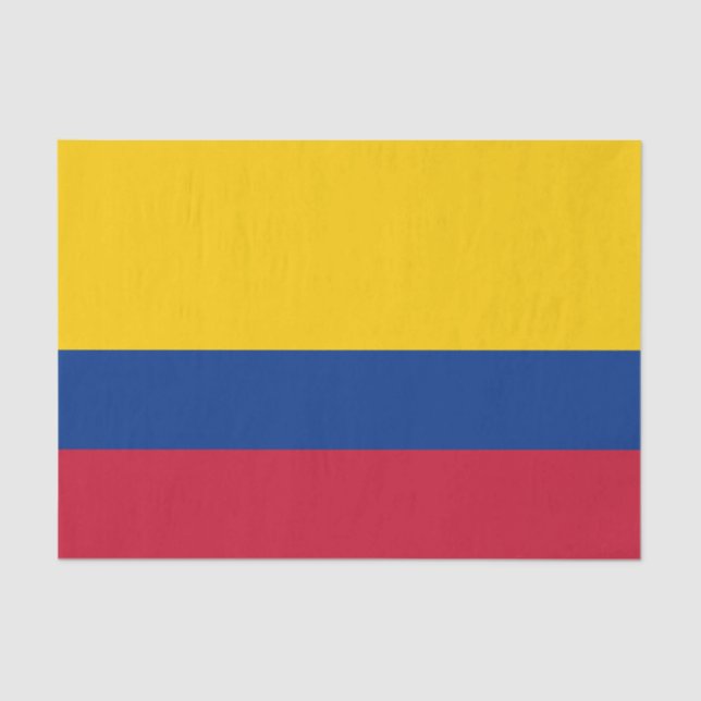 Colombia Flag Tissue Paper (Front)