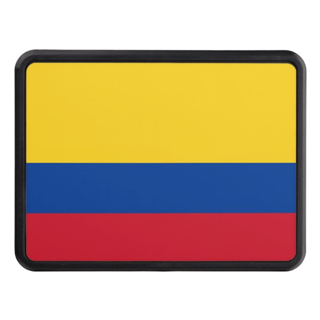 Colombia Flag Tow Hitch Cover (Front)