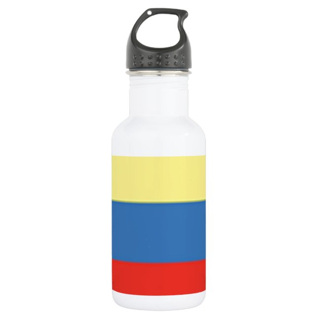 Colombia Flag Water Bottle (Front)
