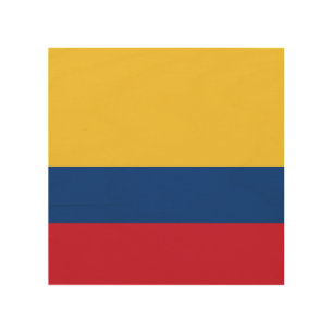 Colombia flag wood wall art
