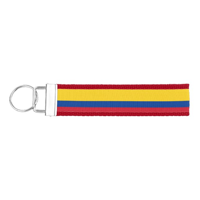 Colombia Flag Wrist Keychain (Keys on Left)