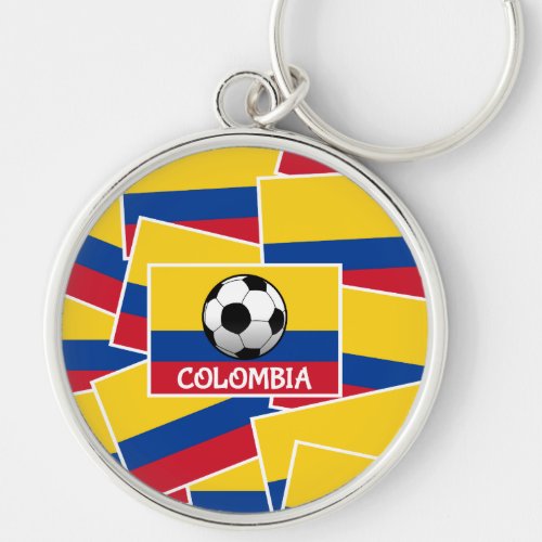 Colombia Football Keychain