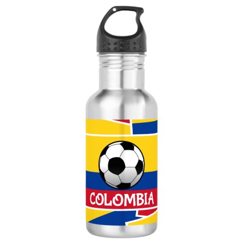 Colombia Football Water Bottle