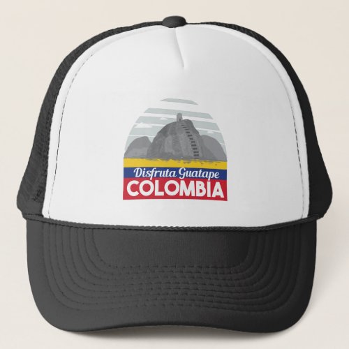 Colombia Guatape Vintage Travel Trucker Hat
