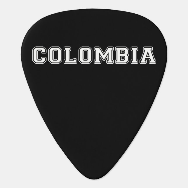 Colombia Guitar Pick (Front)