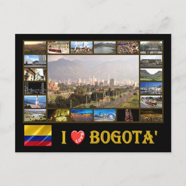 Colombia - I Love Bogotà - Postcard (Front)