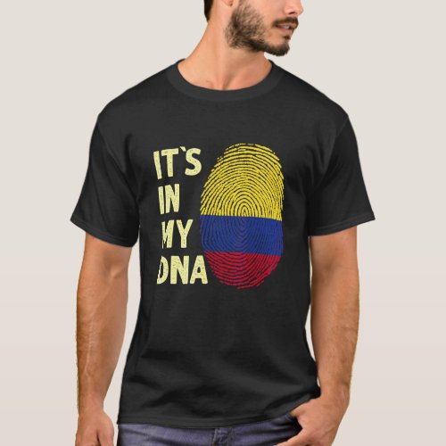 Colombia In My Dna Colombian Flag Team Colombia 1 T_Shirt