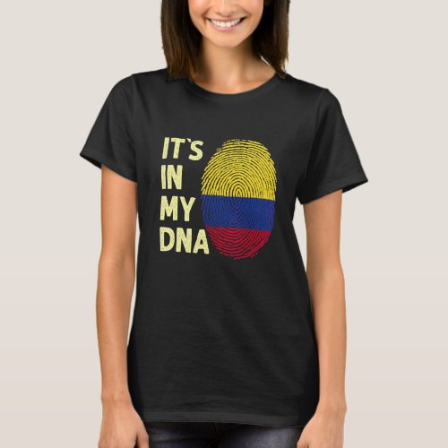 Colombia In My Dna Colombian Flag Team Colombia 1 T_Shirt
