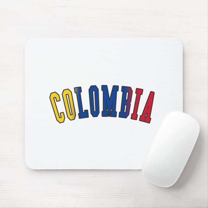 Colombia in National Flag Colors Mouse Pad