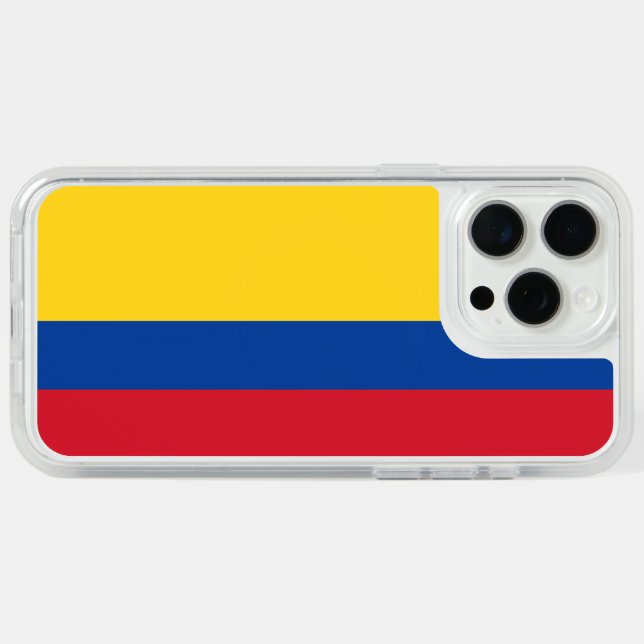 Colombia iPhone 15 Pro Max Case (Back Horizontal (White Titanium))