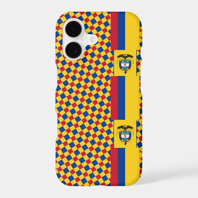 Colombia iPhone case, modern, Colombian Flag Case-Mate iPhone Case (Back)