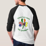 Colombia Ireland USA Shamrock Flag Personalized  T-Shirt