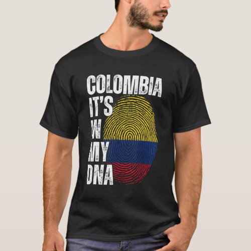 Colombia Its In My DNA Matching Colombian Men Wom T_Shirt