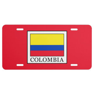 Colombia License Plate