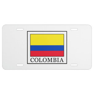 Colombia License Plate