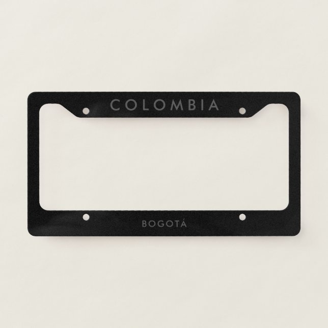 Colombia License Plate Frame (Front)