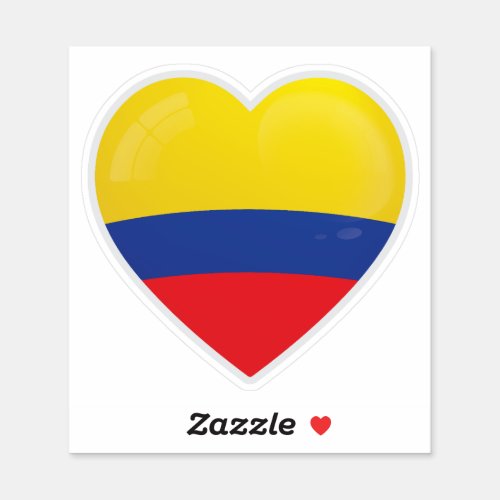 Colombia Love Icon Sticker