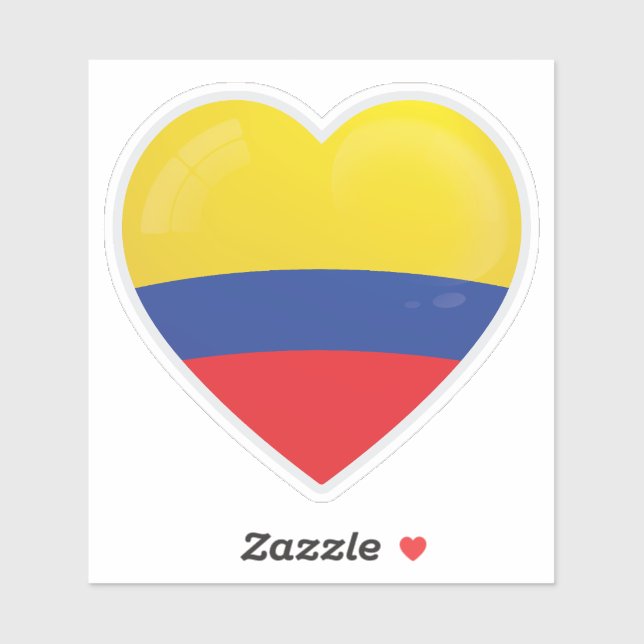 Colombia Love Icon Sticker (Sheet)