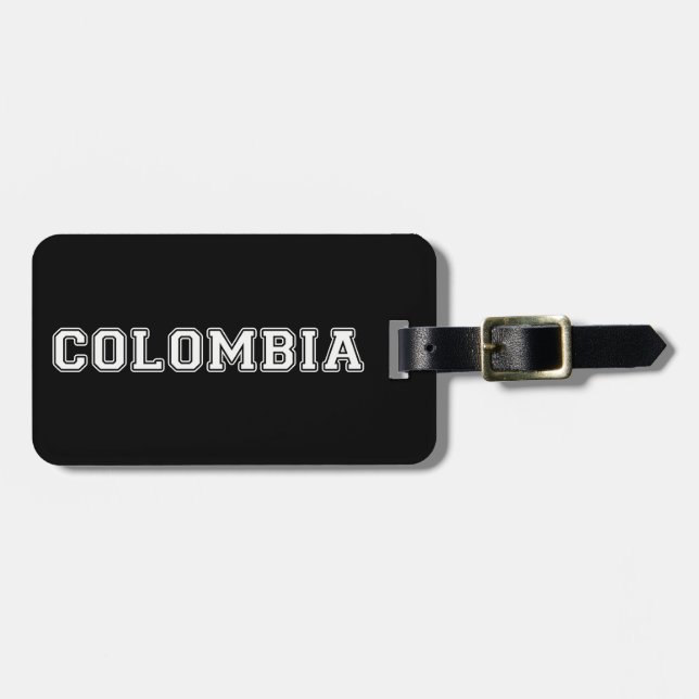 Colombia Luggage Tag (Front Horizontal)
