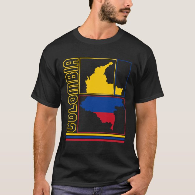 Colombia Map Shirt, Colombia Tee, Gift For T-Shirt (Front)