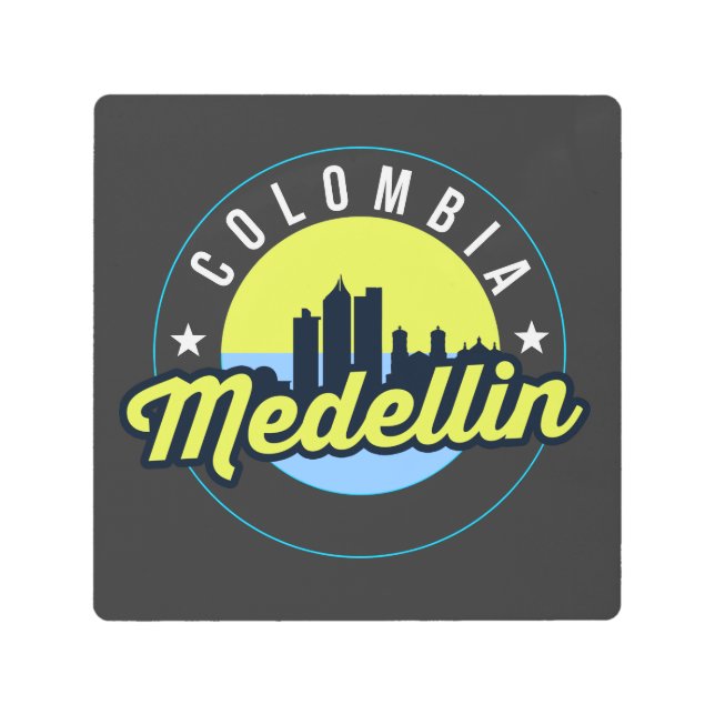 Colombia Medellin Cityscape Wall Art (Front)