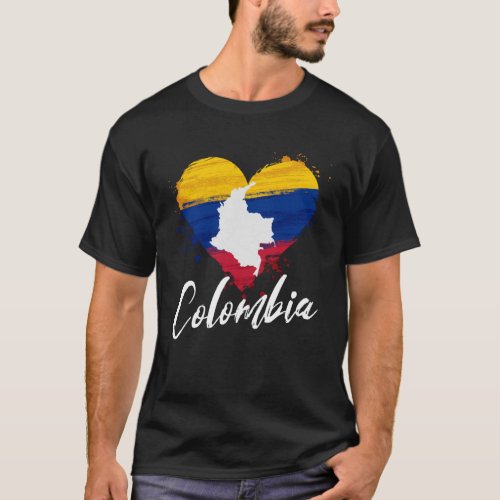 Colombia National Flag Nationality Colombian Men W T_Shirt