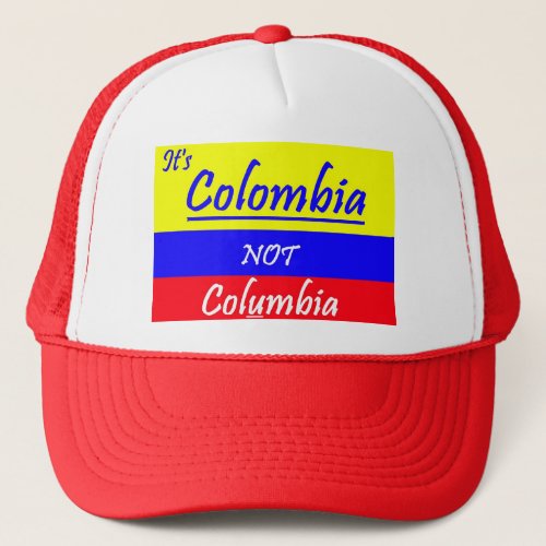 Colombia not Columbia ball CAP