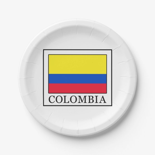 Colombia Paper Plates (Front)