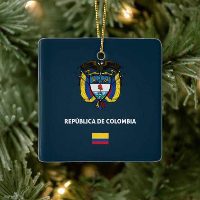 Colombia passport phone case ceramic ornament (Tree)