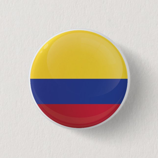 Colombia  Round Icon Flag Button (Front)