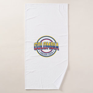 Colombia Soccer 2026 Soccer Bold Country Typograph Bath Towel