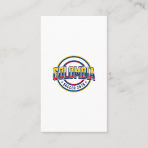 Colombia Soccer 2026 Soccer Bold Country Typograph Business Card