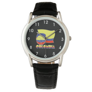 Colombia Soccer Ball and Flag Watch