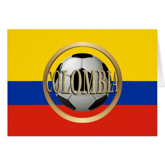 Colombia Soccer Ball Cards (Front Horizontal)