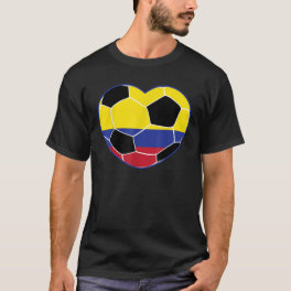 Colombia Soccer Ball Heart Jersey Shirt Colombian